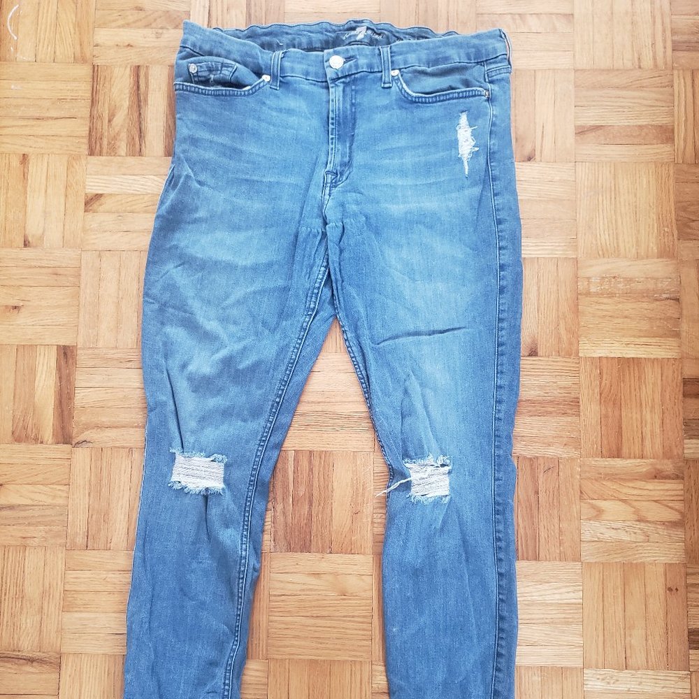 7 For All Mankind The Skinny Jeans Size 31